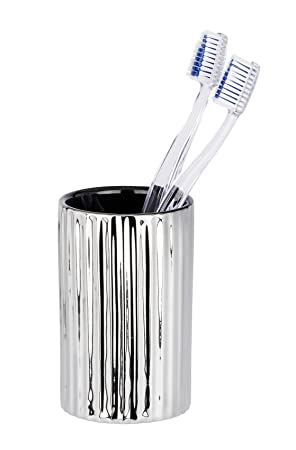 Toothbrush Tumbler Polaris Range Silver Riff - Ceramic